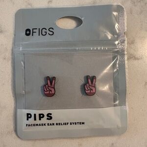 Figs Pink Peace Sign PIPS Ear Relief System RARE